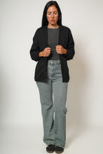 Cargar imagen en el visor de la galería, Poleron Ita - Tela Tejida Negra