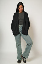 Cargar imagen en el visor de la galería, Poleron Ita - Tela Tejida Negra