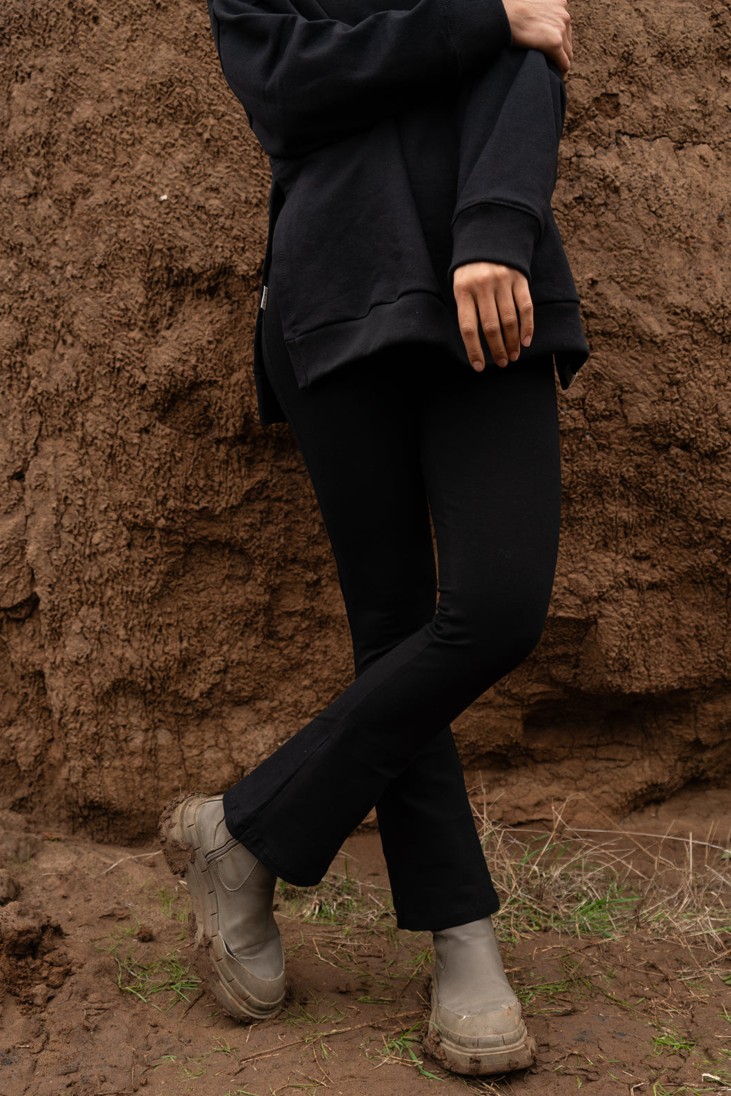 Calzas Flare - Negras