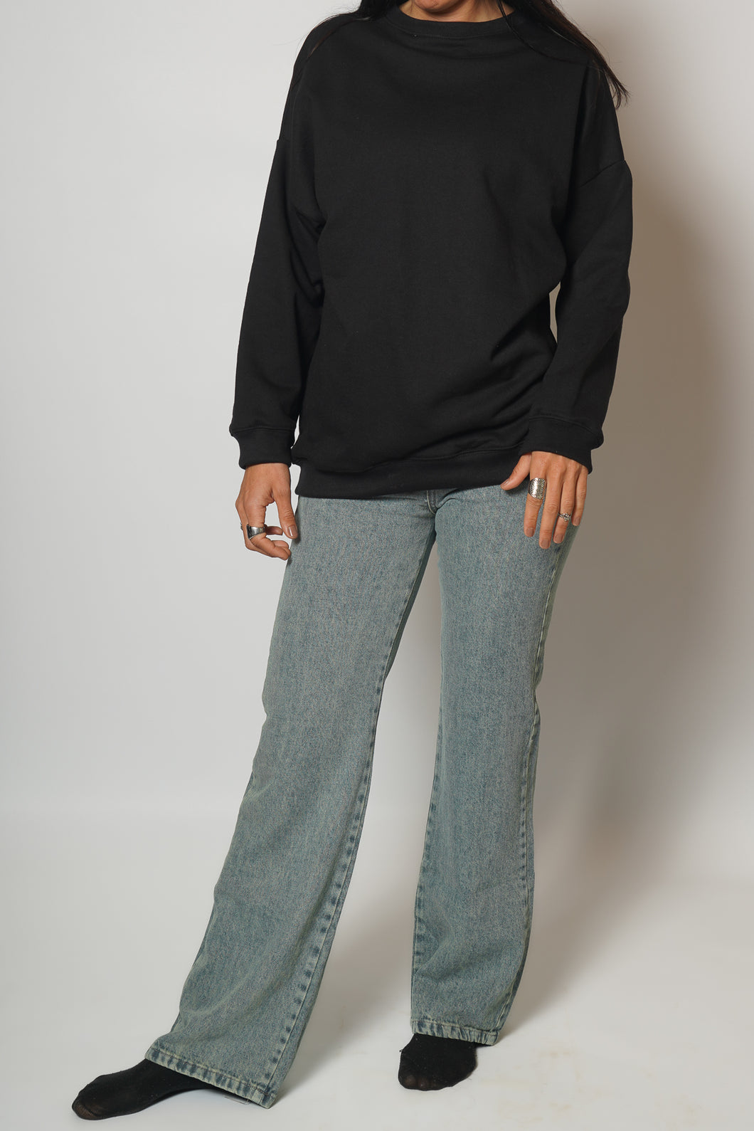 Poleron Oversize - Negro
